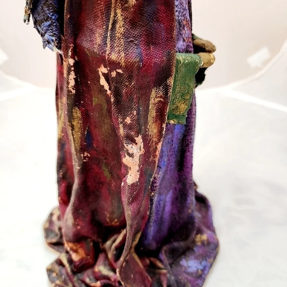 Vintage Wiseman Christmas Nativity Replacement Wine Bottle Fabric Handmade EUC